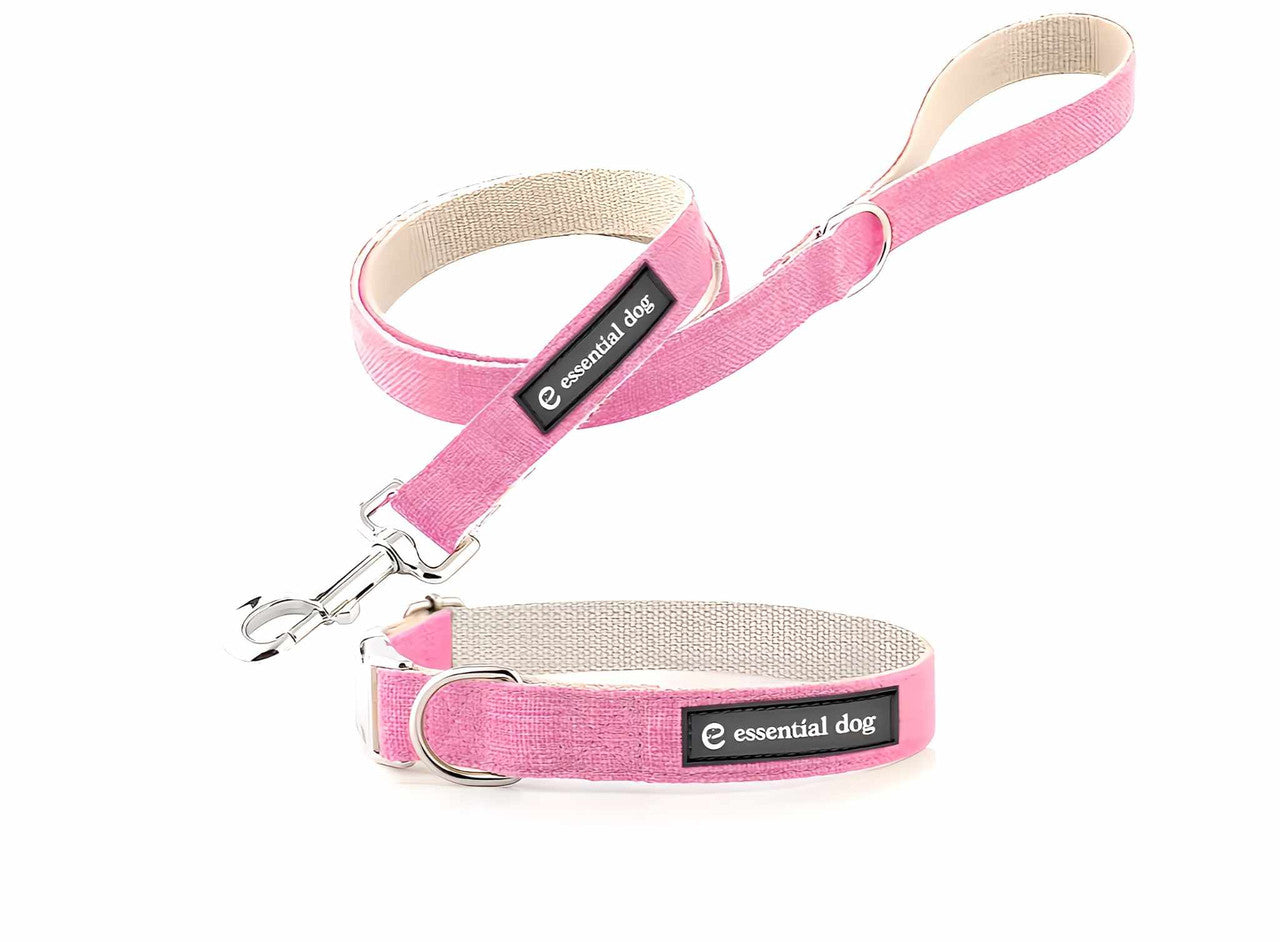 Essential Dog Hemp Collar and Leash Set