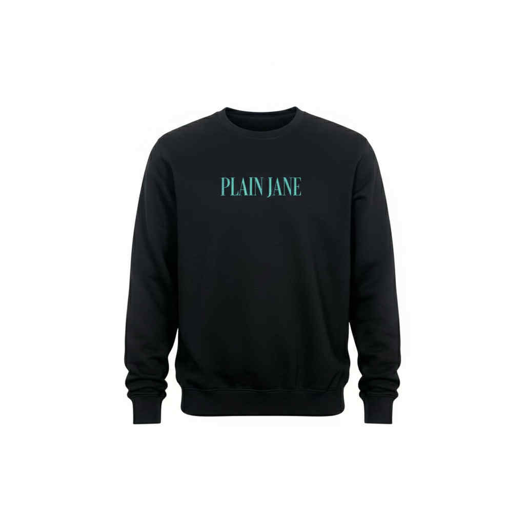 Plain Jane Branded Sweatshirt in Black