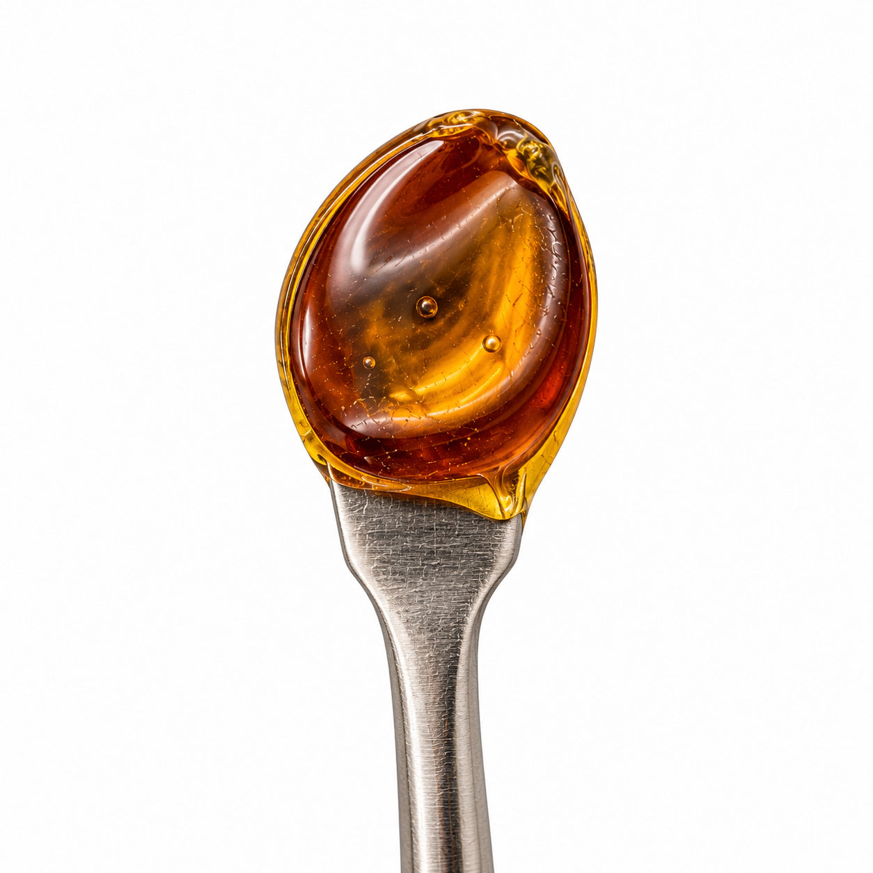 THCA Live Resin Distillate on a stainless steel concentrate tool