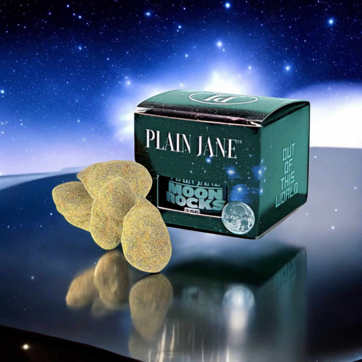 CBD moon rocks coated with kief