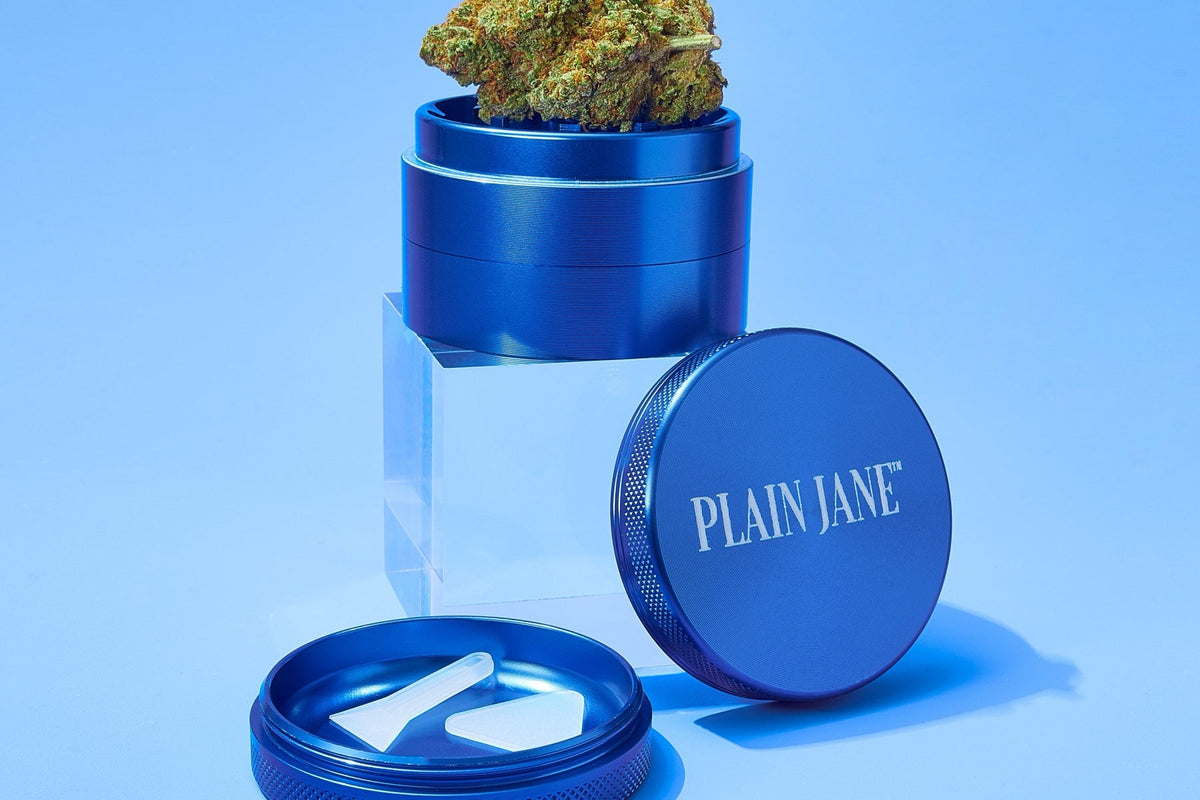 Plain Jane flower bud with branded packaging and merchandising accessories
