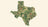 Texas state map with hemp flower and a product research checklist