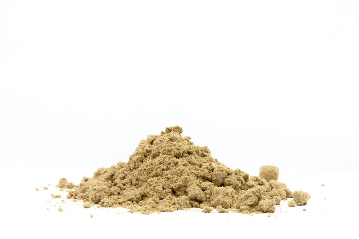 CBD Kief pile