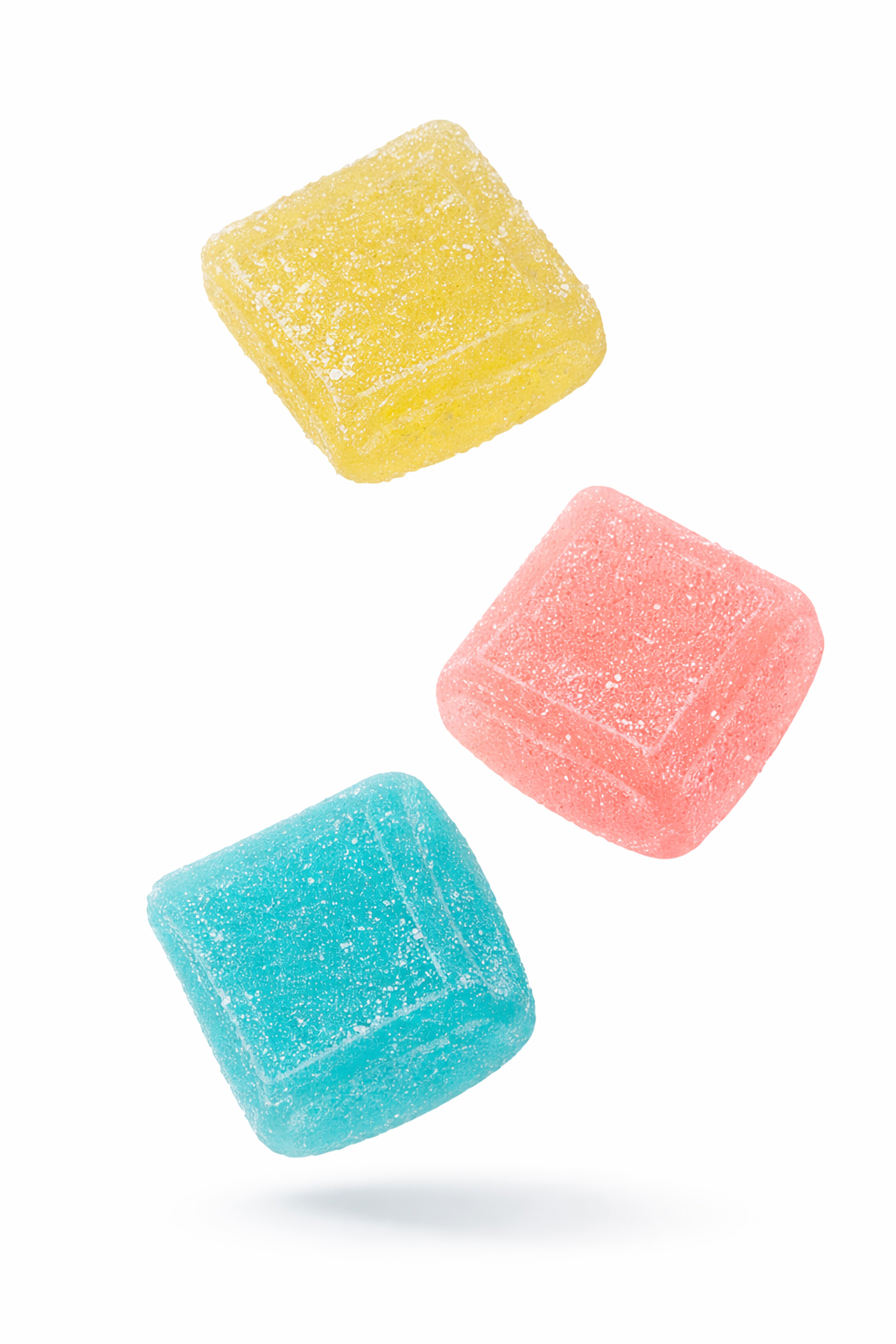 Plain Jane Delta 8 mixed flavor gummies close up image