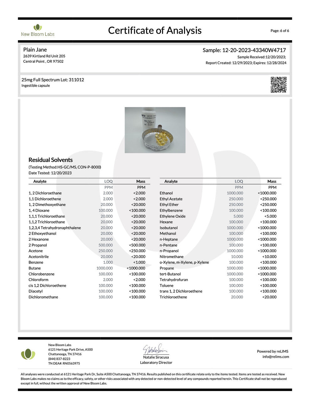 CBD Full Spectrum Gel Capsules