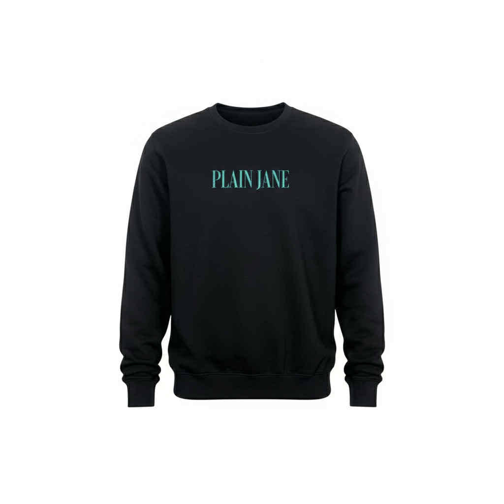 Plain Jane Branded Sweatshirt in Black
