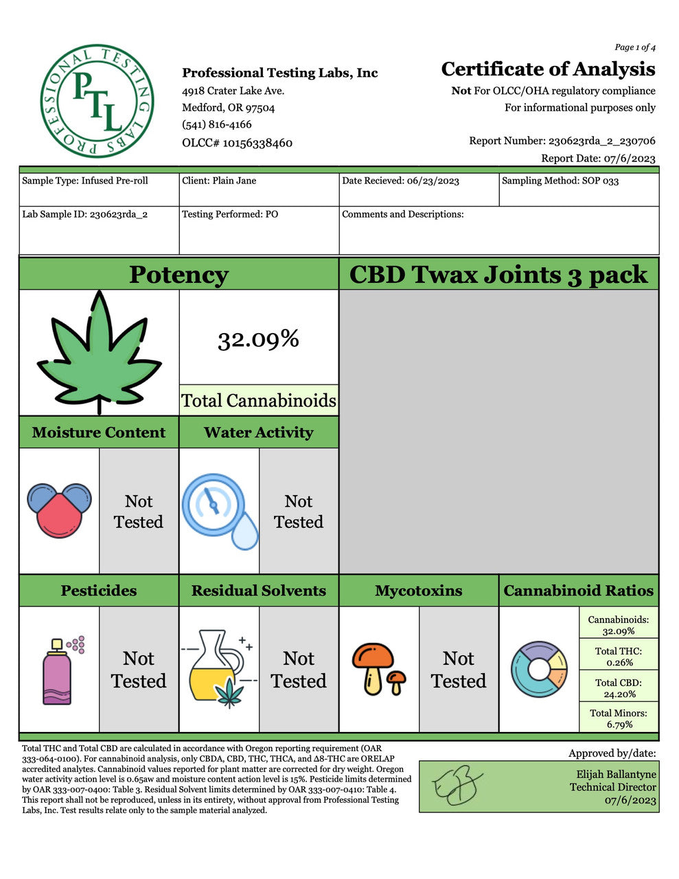 CBD "Caviar" Twax Joints (3 half grams per pack)
