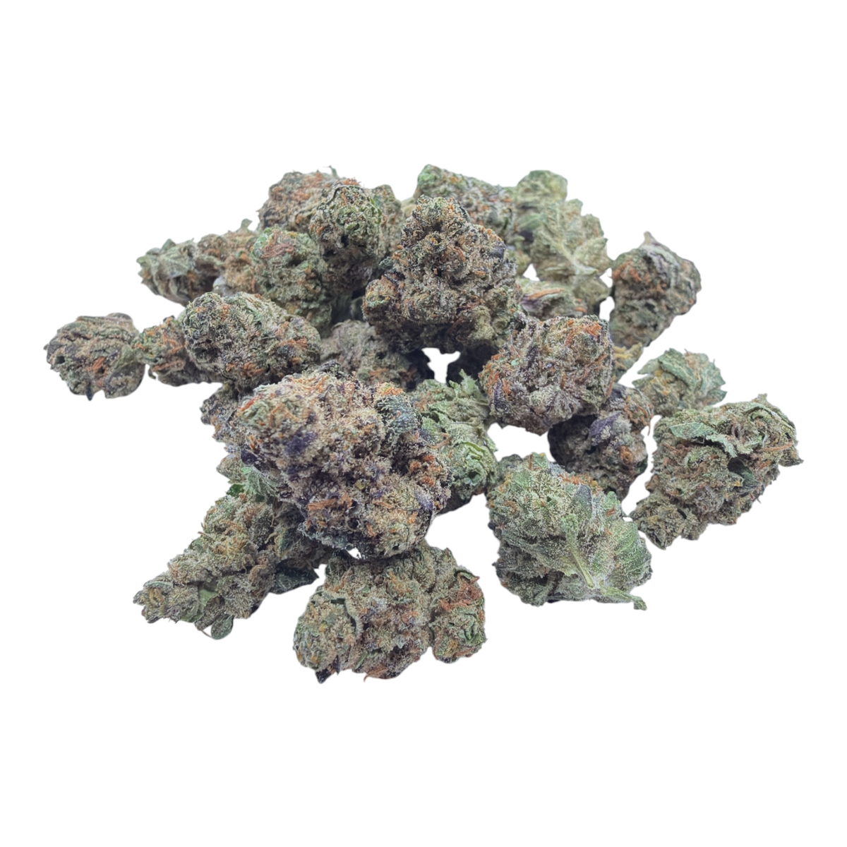 Black Cherry Zoap Smalls THCA flower – isolated current-batch bud on white background