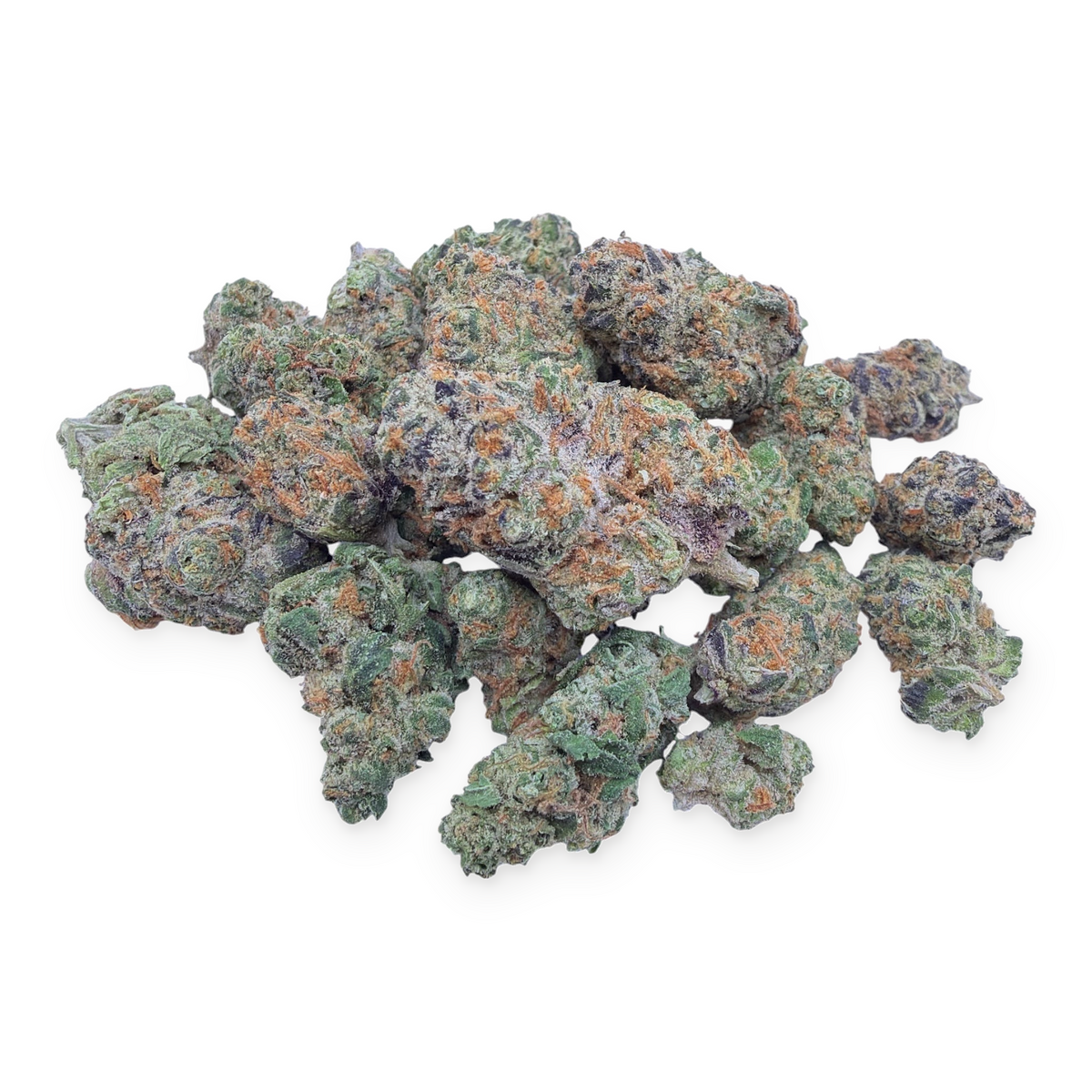Black Mamba Indoor Smalls THCA flower isolated current-batch buds