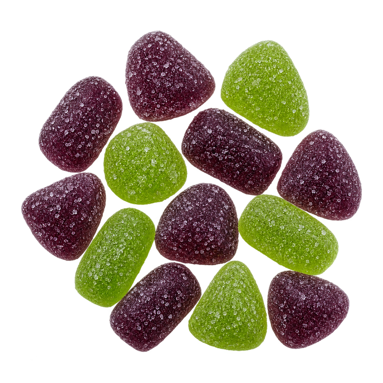 Blackberry Lime 25mg Delta 9 gummy illustration
