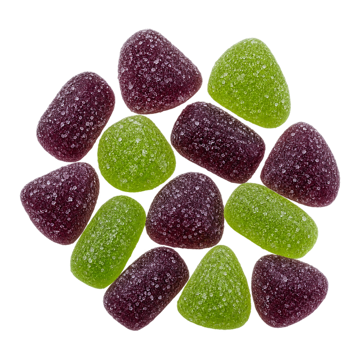 Blackberry Lime 25mg Delta 9 gummy illustration