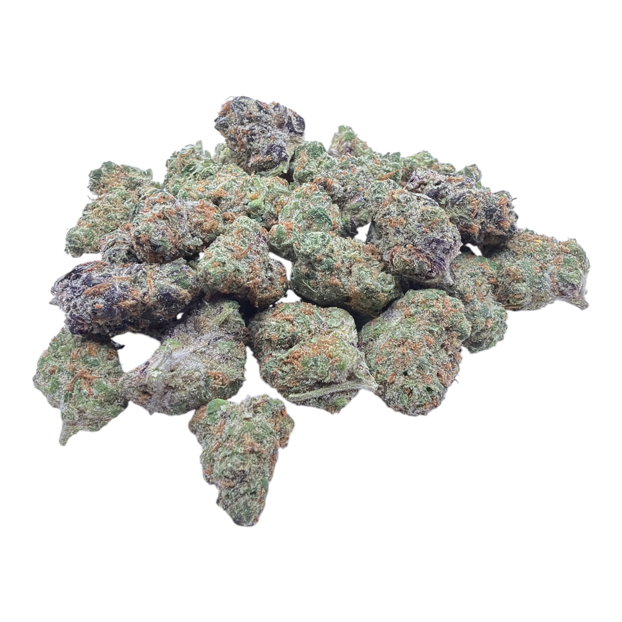 Blueberry Skittlez Indoor Smalls THCA flower – isolated current-batch buds