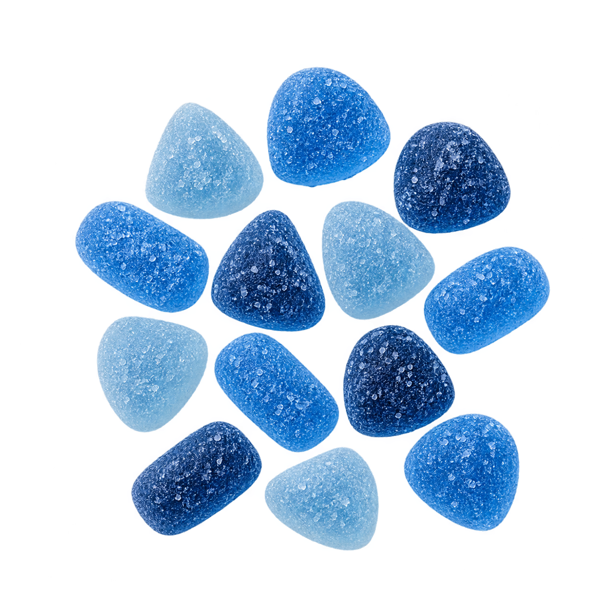 Sour Blueberry 10mg Delta 9 gummy illustration