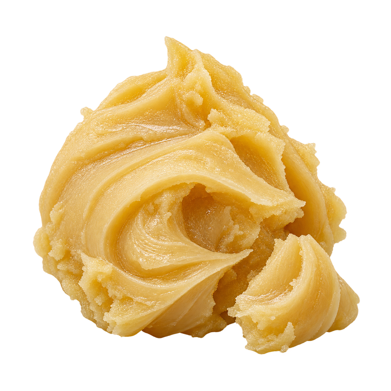 Bulk THCA Badder - transparent isolated whipped cannabinoid badder, bulk product photo