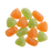 Bulk Cantaloupe Honeydew Delta 9 Gummies - loose sugar-coated gummies in a consistent overhead bulk product photo