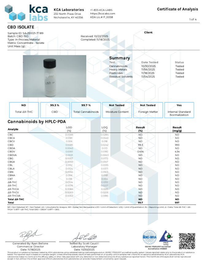 CBD Isolate