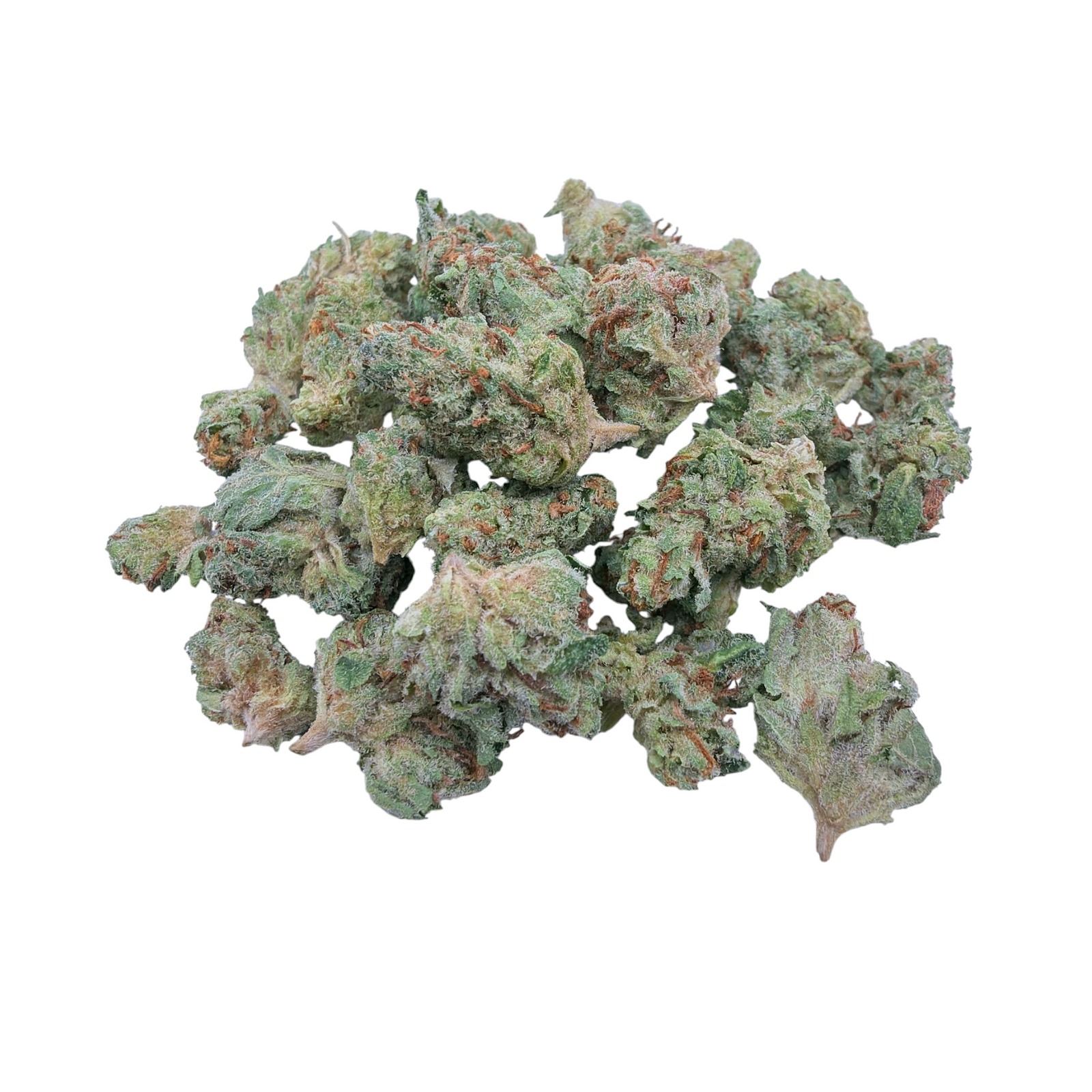 Garlic Gas Indoor Smalls THCA flower – isolated current-lot buds