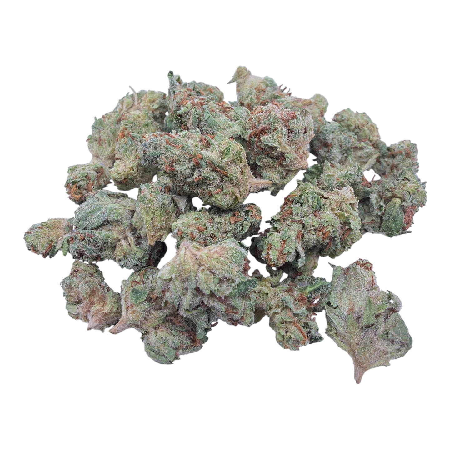 Garlic Gas Indoor Smalls THCA flower – isolated current-lot buds