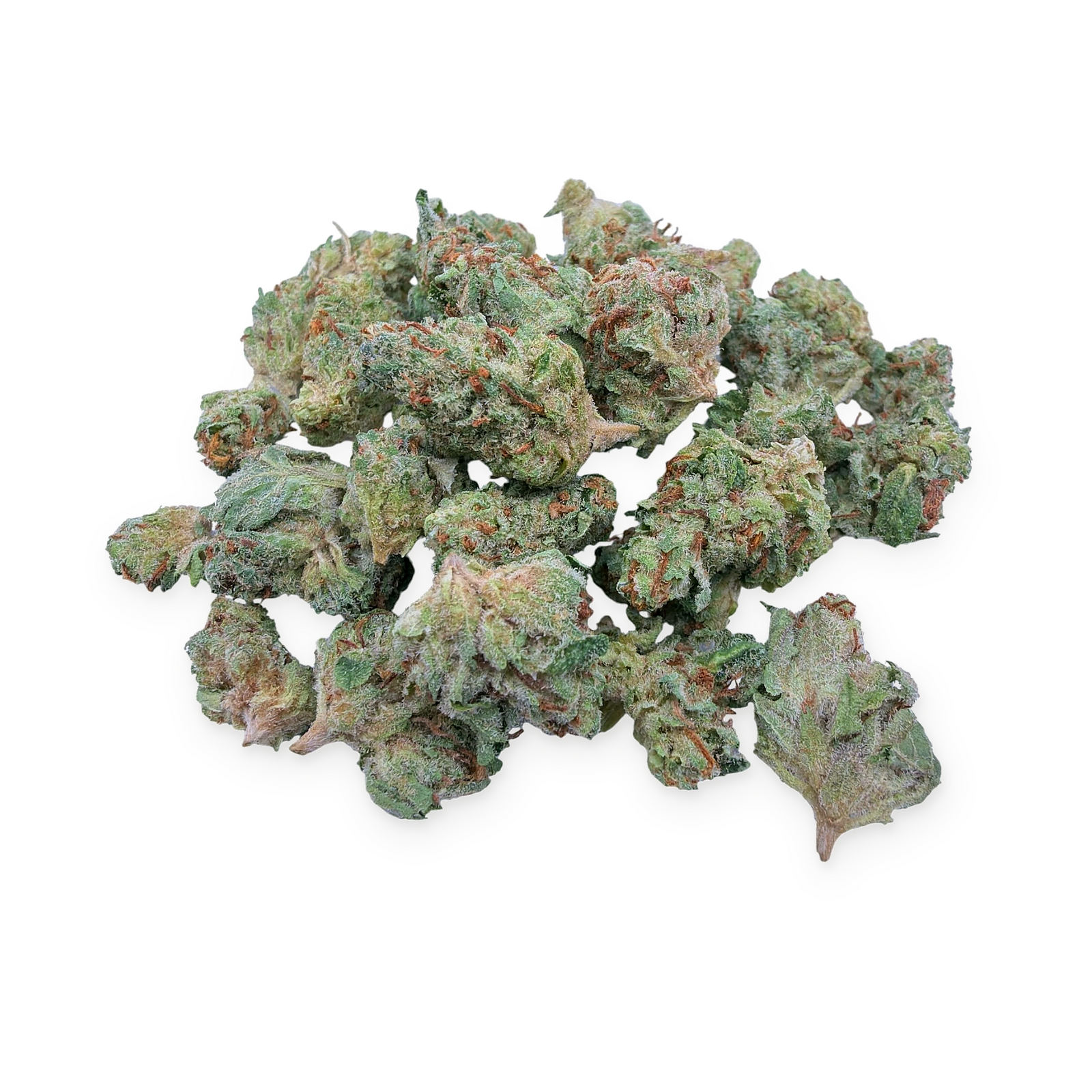 Garlic Gas Indoor Smalls THCA flower – isolated current-lot buds