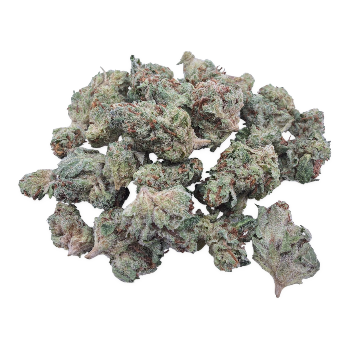 Garlic Gas Indoor Smalls THCA flower – isolated current-lot buds