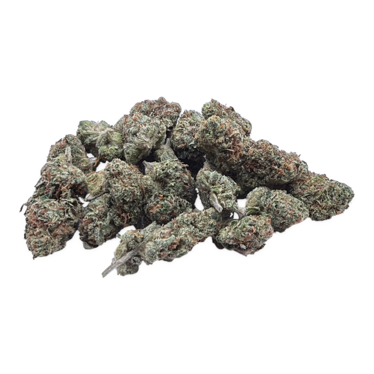 Girl Scout Cookies Smalls THCA flower - current small buds on white background