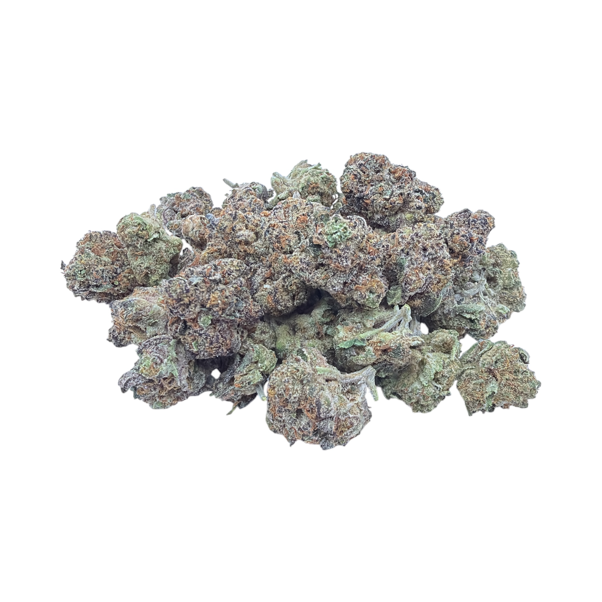 Glazed Apple Smalls THCA flower - current small buds on white background