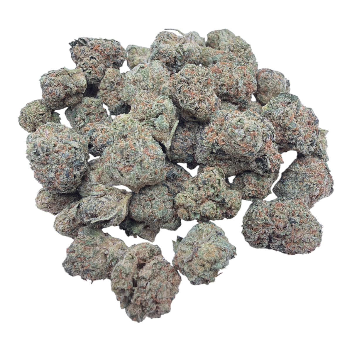Grape Cream Cake Indoor Smalls THCA flower – isolated current-batch buds