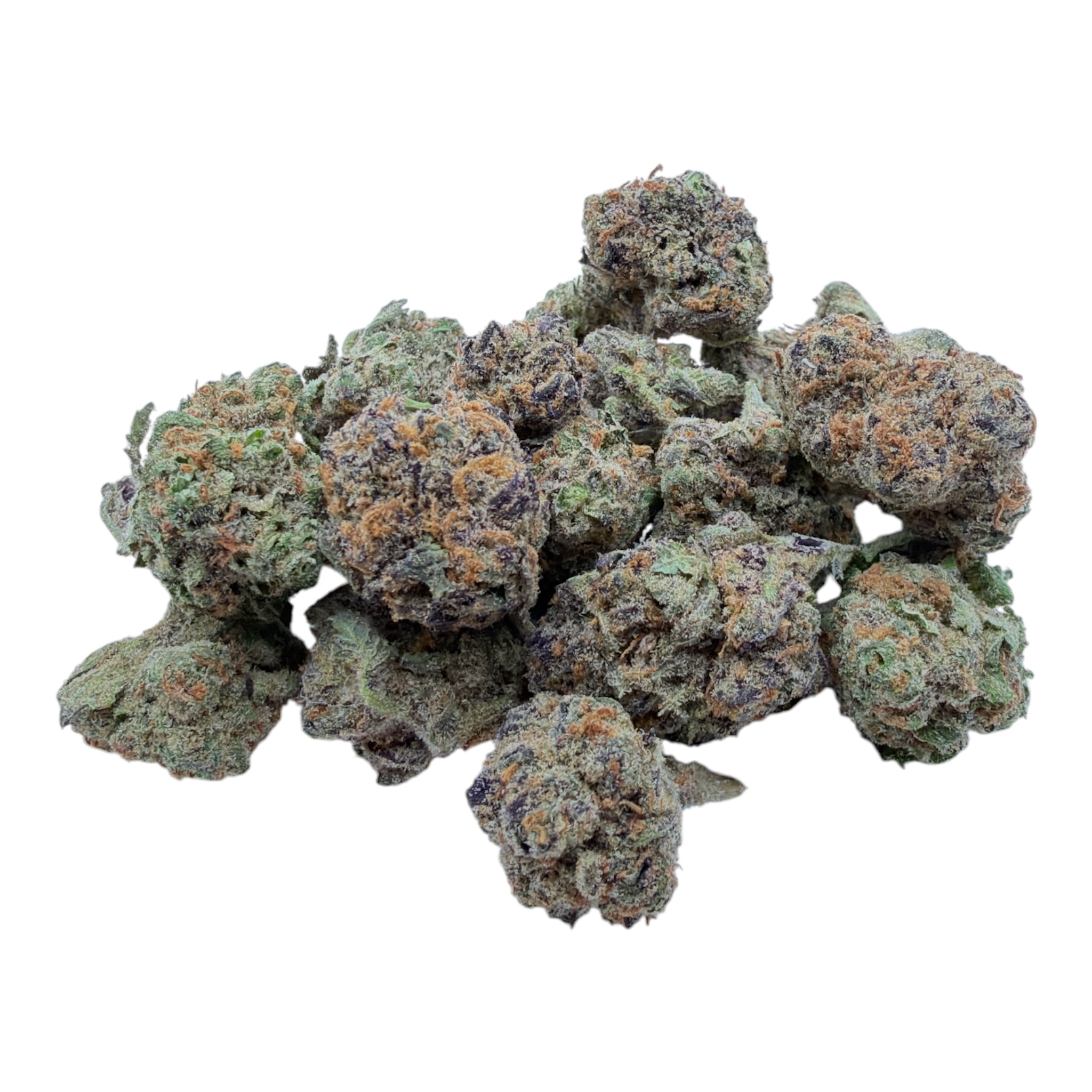Ice Cream Cake indoor medium buds THCA flower — isolated current-lot buds