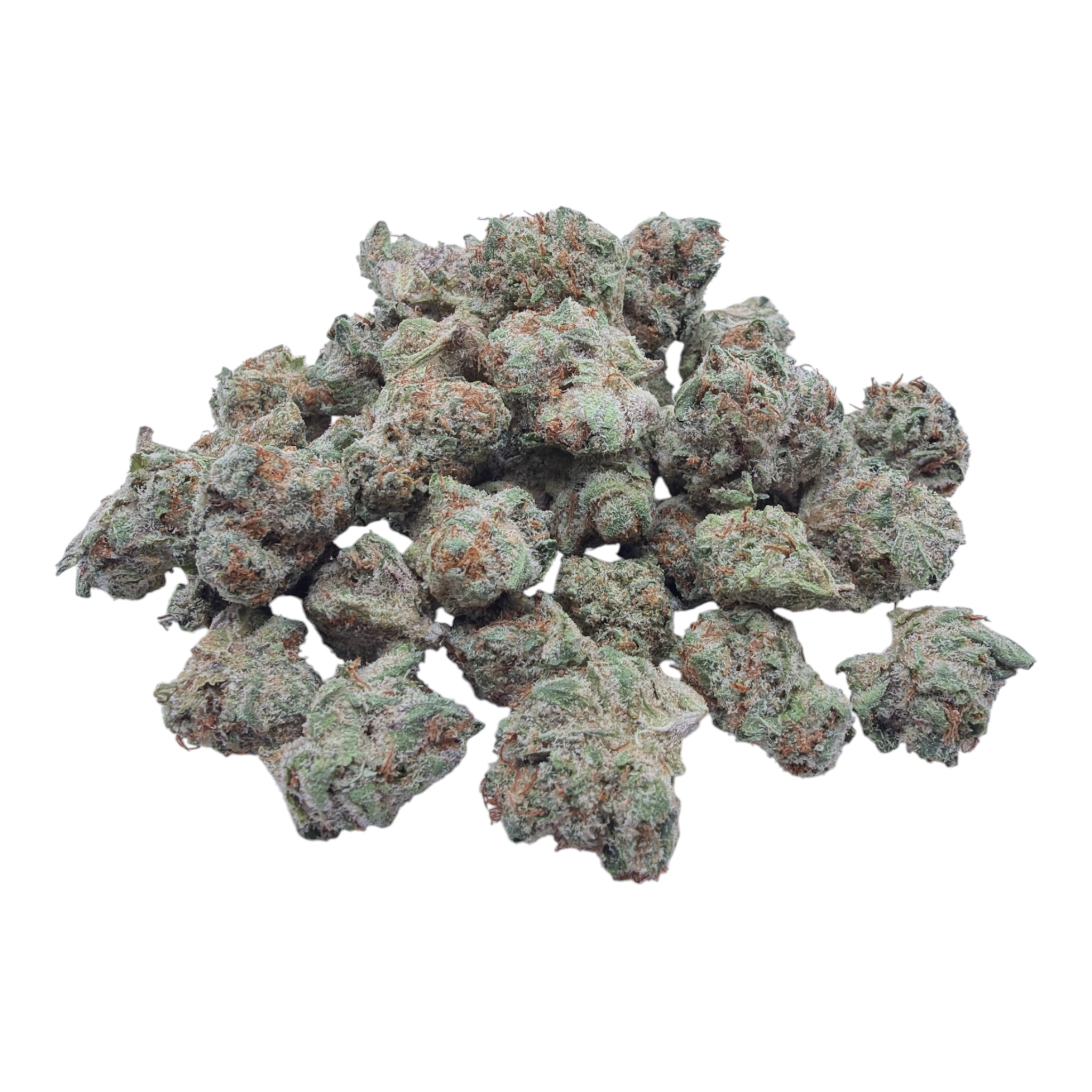 Lemon Cherry Gelato Indoor Smalls THCA flower – current-batch flower on white background