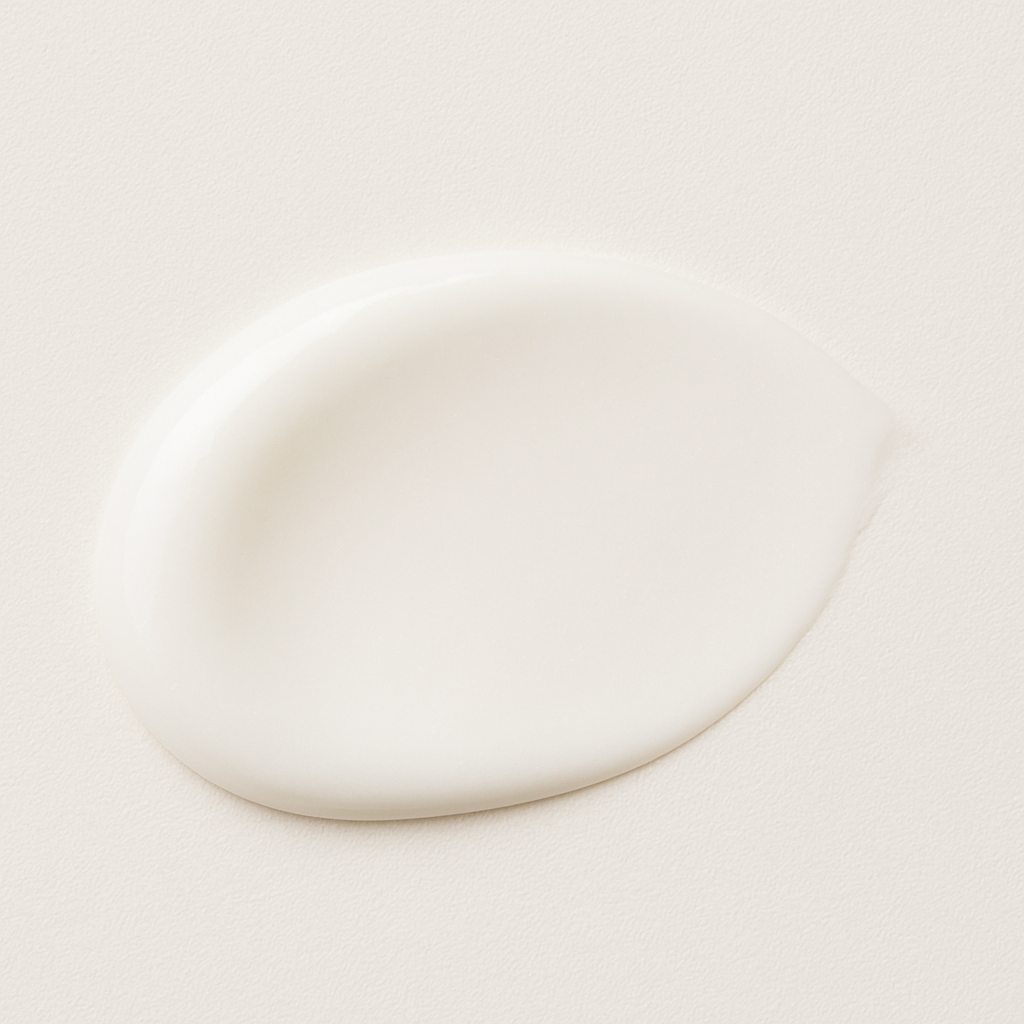 CBD milk and honey lotion smear