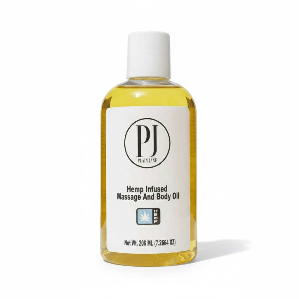 Plain Jane Hemp Infused Massage and Body oil
