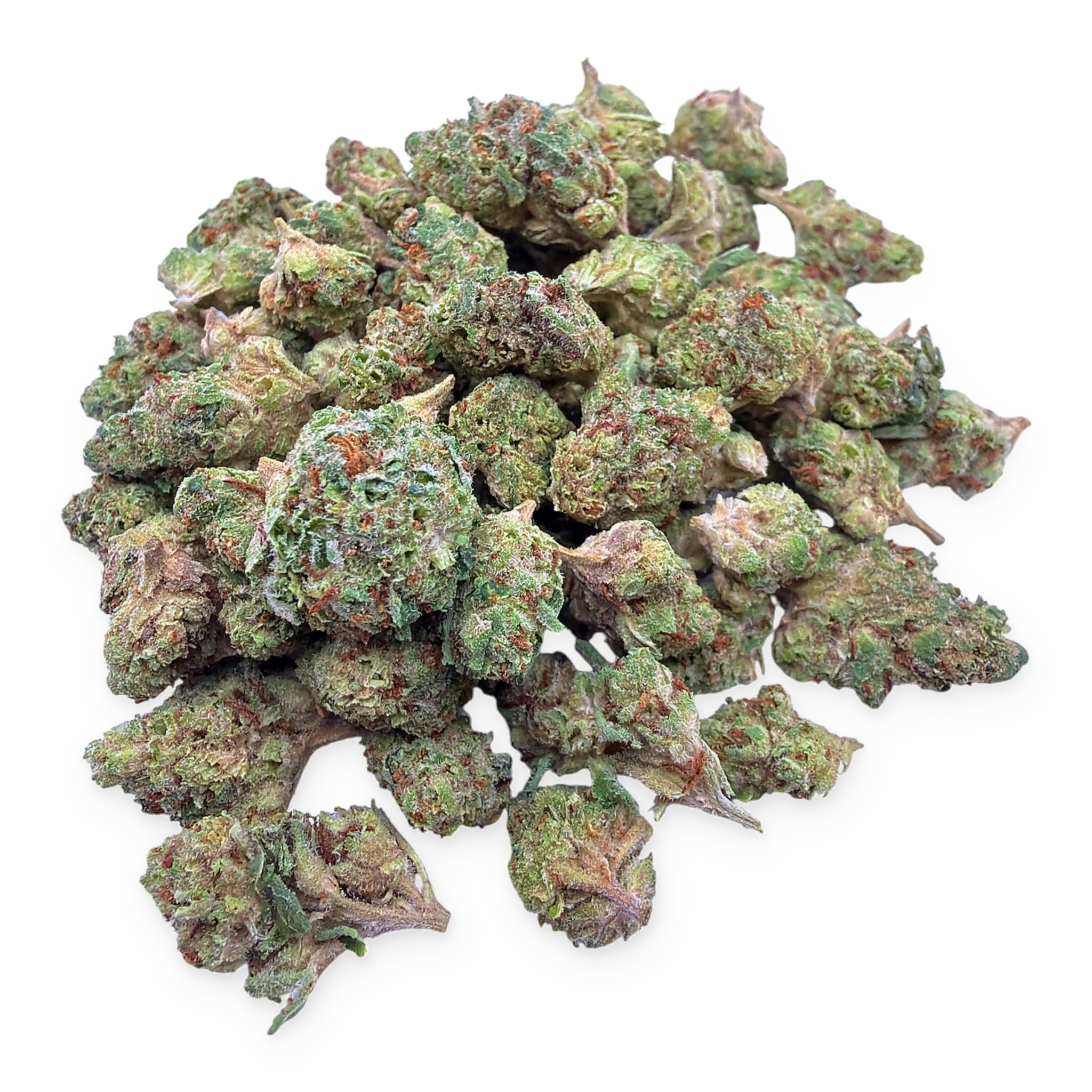 Omega Runtz indoor THCA smalls isolated on a white background