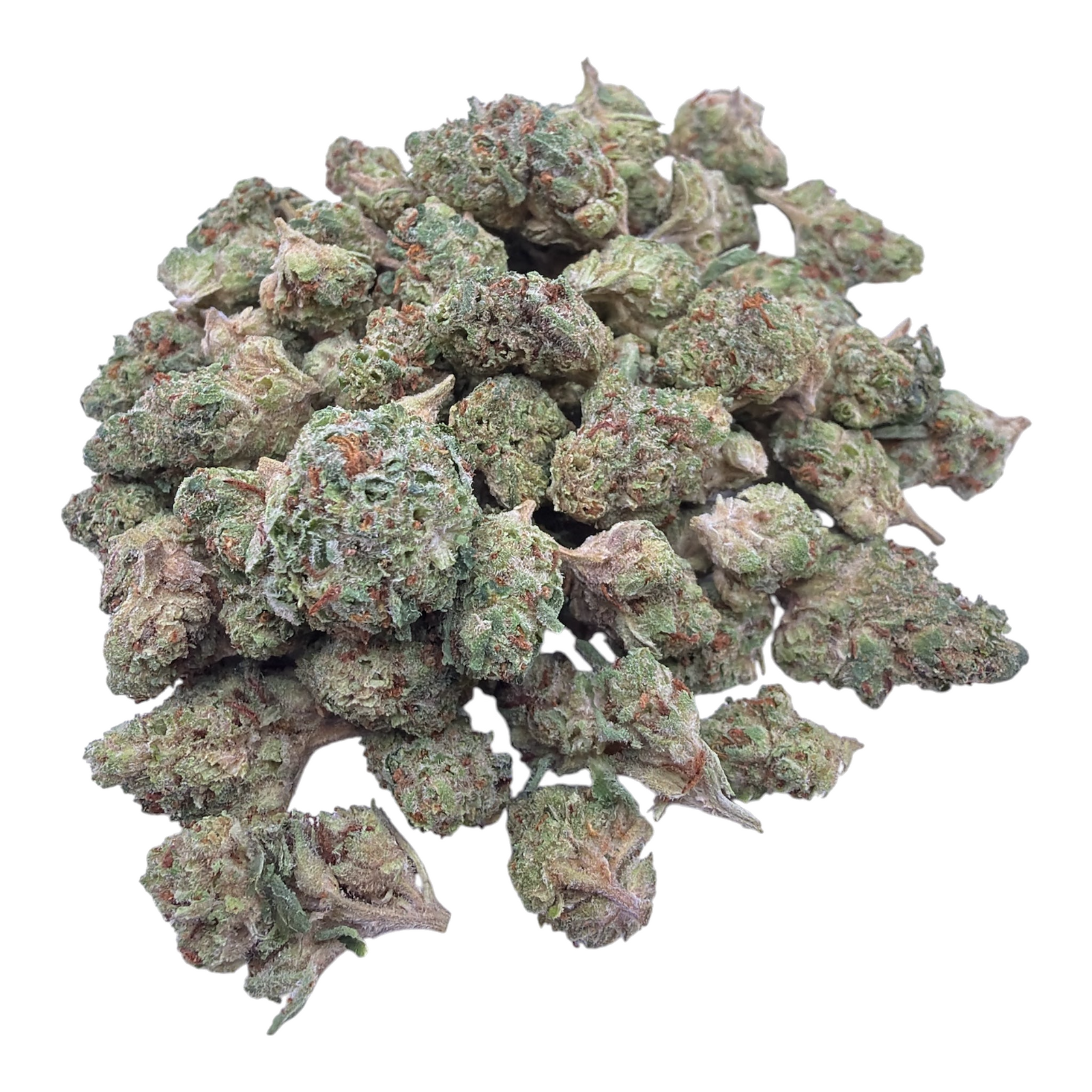 Omega Runtz indoor THCA smalls isolated on a white background