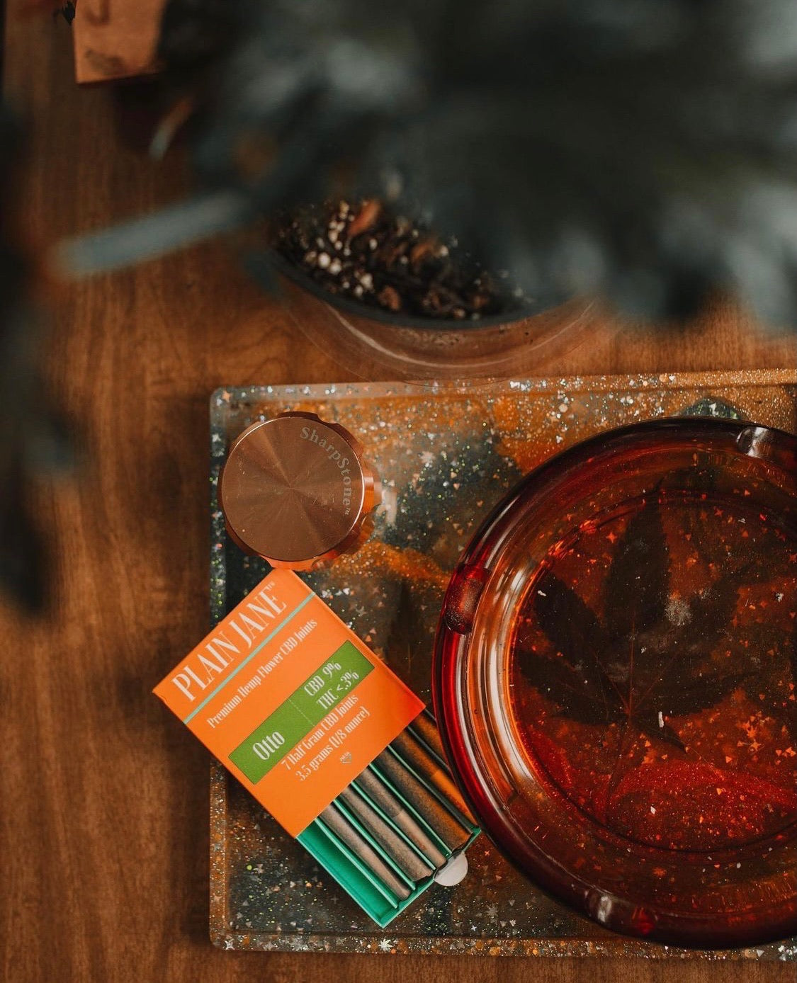 Warm-toned Plain Jane tabletop photograph