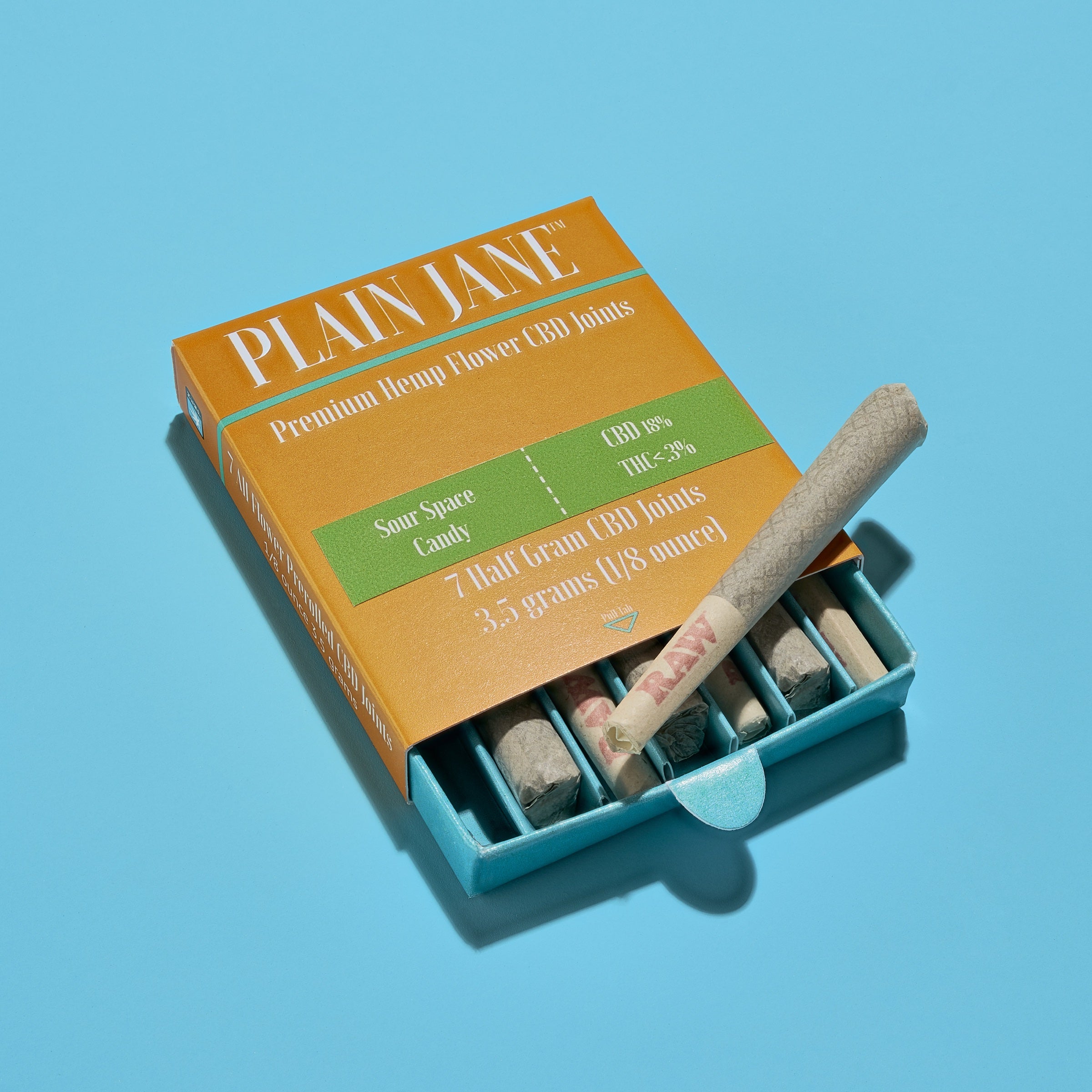 Plain Jane hemp flower CBD joints package
