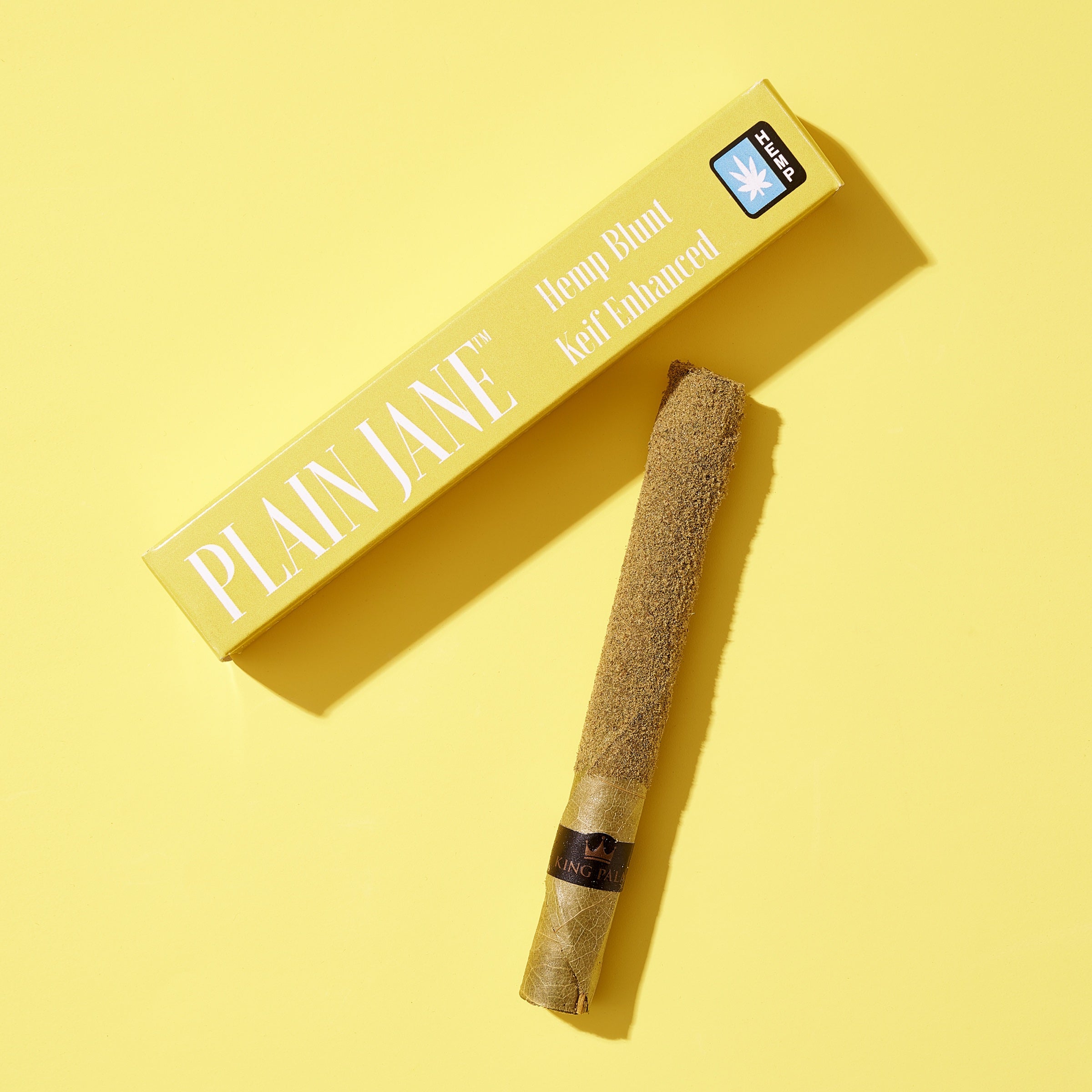 Plain Jane hemp blunt with kief package