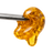 Melted CBD shatter on dab tool 