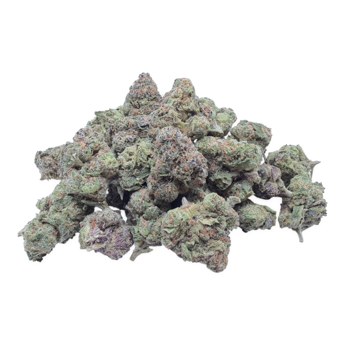Blue Wookie indoor smalls THCA flower - isolated current-lot buds