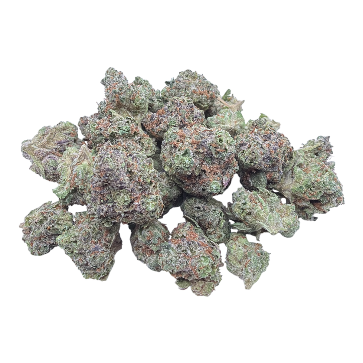 Powdered Donuts Indoor Smalls THCA flower – isolated current-batch buds