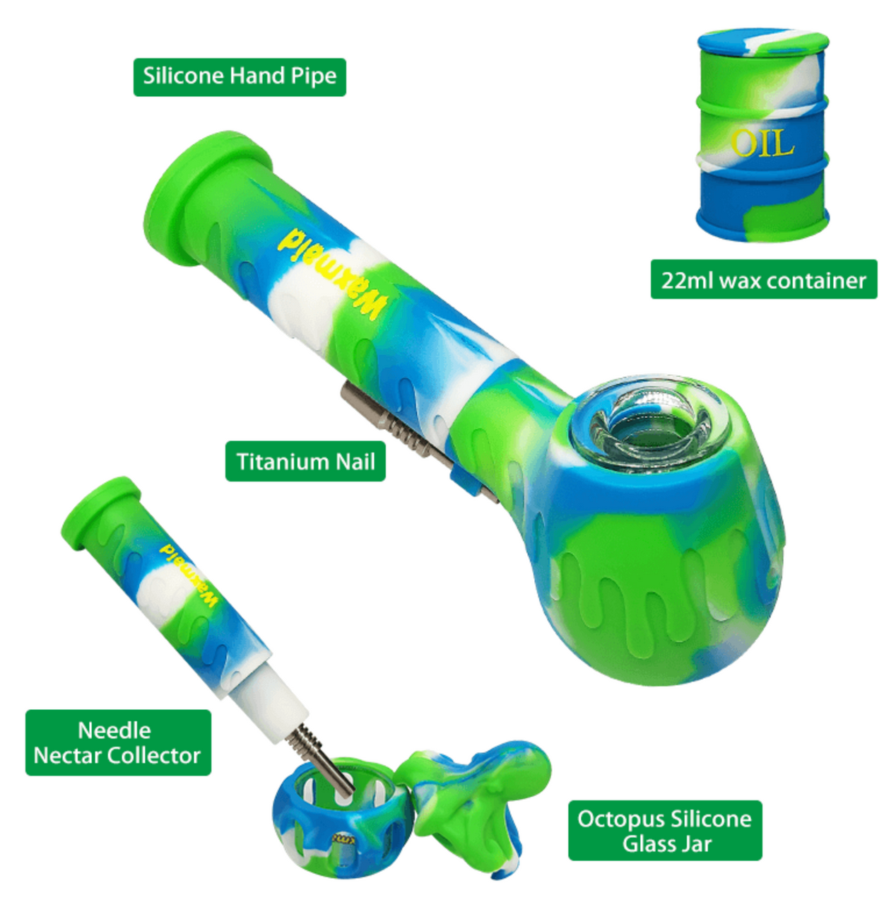 Waxmaid Gentleman 2 in 1 Handpipe & Nectar Collector