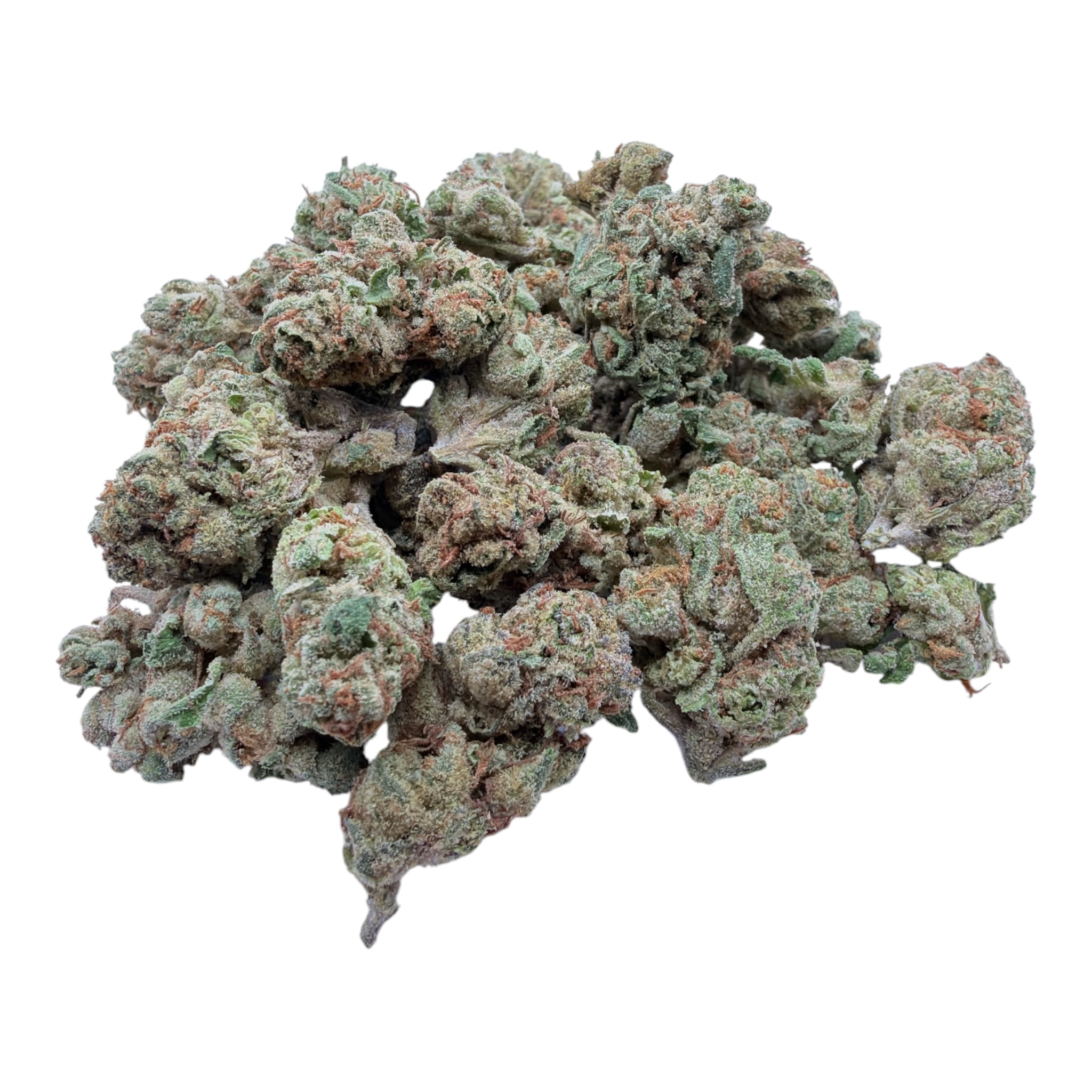 Sour Warheads Indoor Smalls THCA flower – current-batch flower on white background