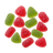 Bulk Prickly Pear Watermelon Delta 9 Gummies - loose sugar-coated gummies in a consistent overhead bulk product photo