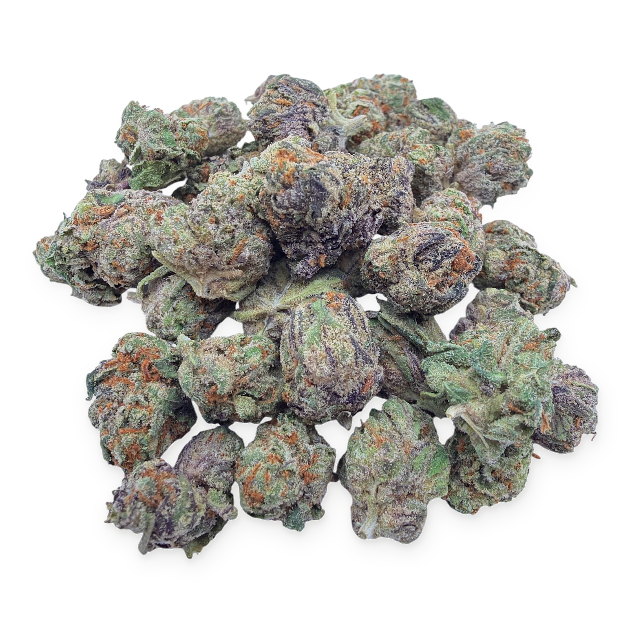 White Rhino Indoor Smalls THCA flower isolated current-batch buds